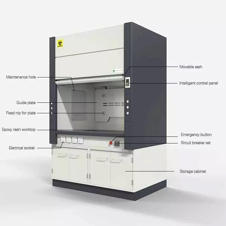 Fume Hood Manufacturer for Chemical Stainless Steel Fume Hood PP Fume Hood