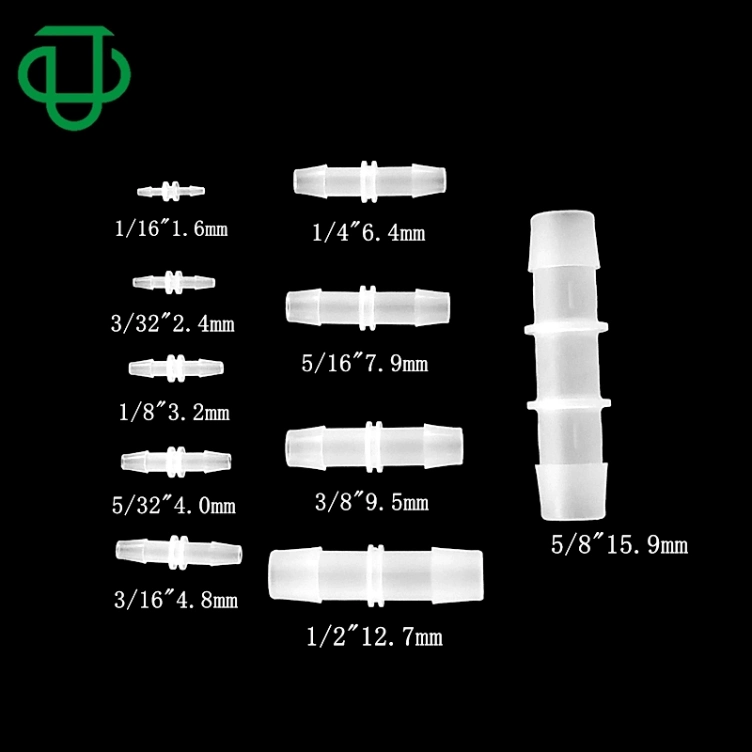 3/16" 4.8mm T Fitting Equal 3 Ways Barbed Tubing Connections Plastic Hose Barb Fittings