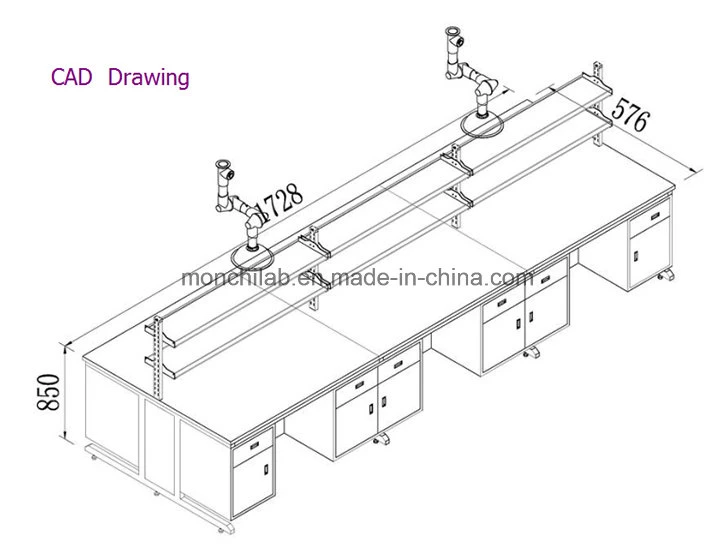 Anti Bacterial Lab Furniture for Hospital Lab